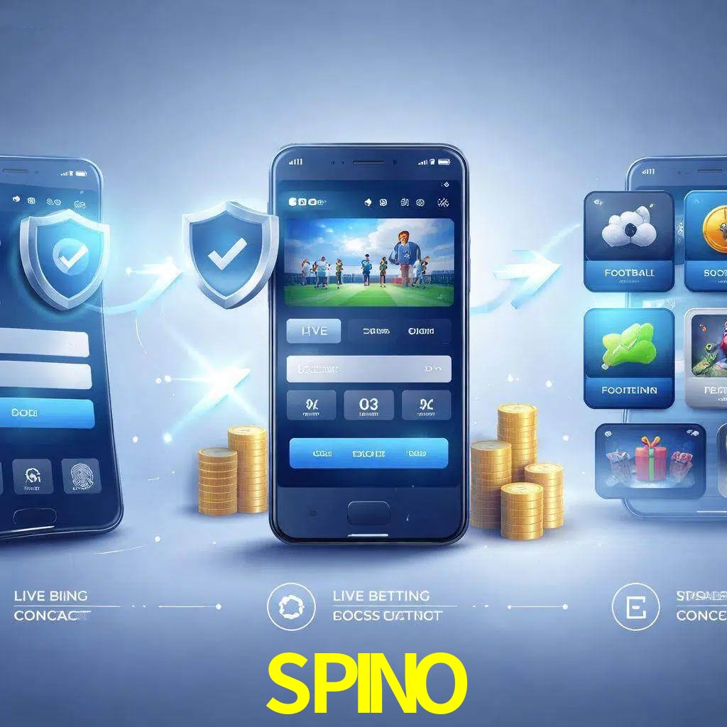 Pasos de acceso a la app SPINO en pantalla de teléfono móvil